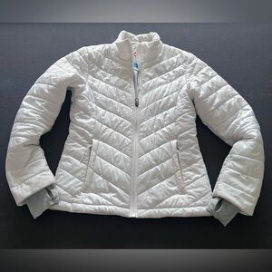 Women’s Columbus XS White Omni Heat Quilted Puffer Jacket Insulated #A-15